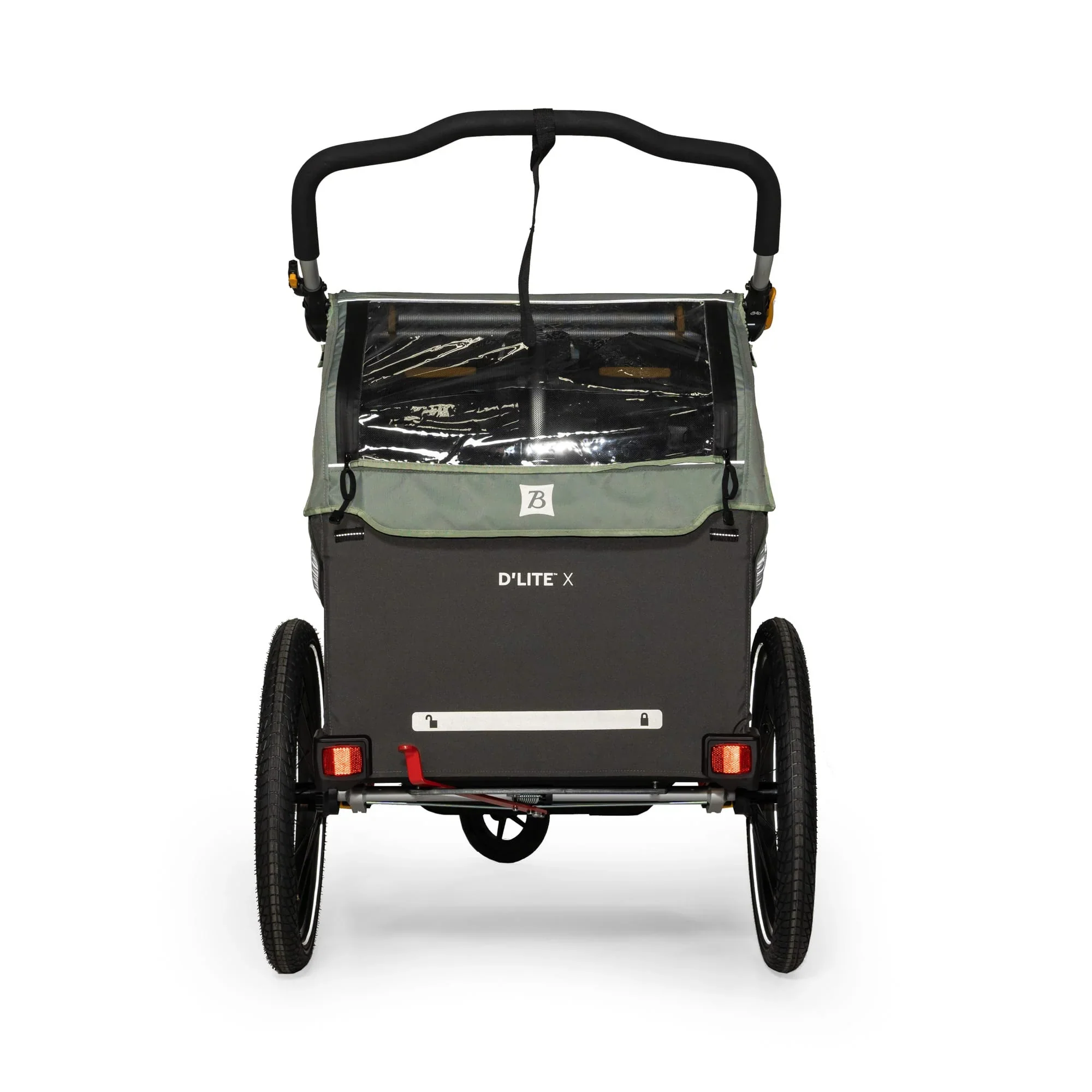 BURLEY D'LITE X DOUBLE GREEN - 2 CHILD TRAILER - Image 3