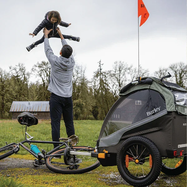 BURLEY D'LITE X DOUBLE GREEN - 2 CHILD TRAILER - Image 8