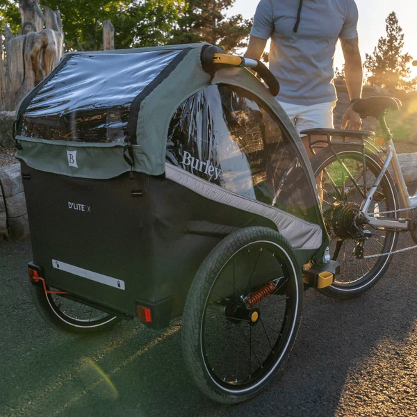 BURLEY D'LITE X DOUBLE GREEN - 2 CHILD TRAILER - Image 9