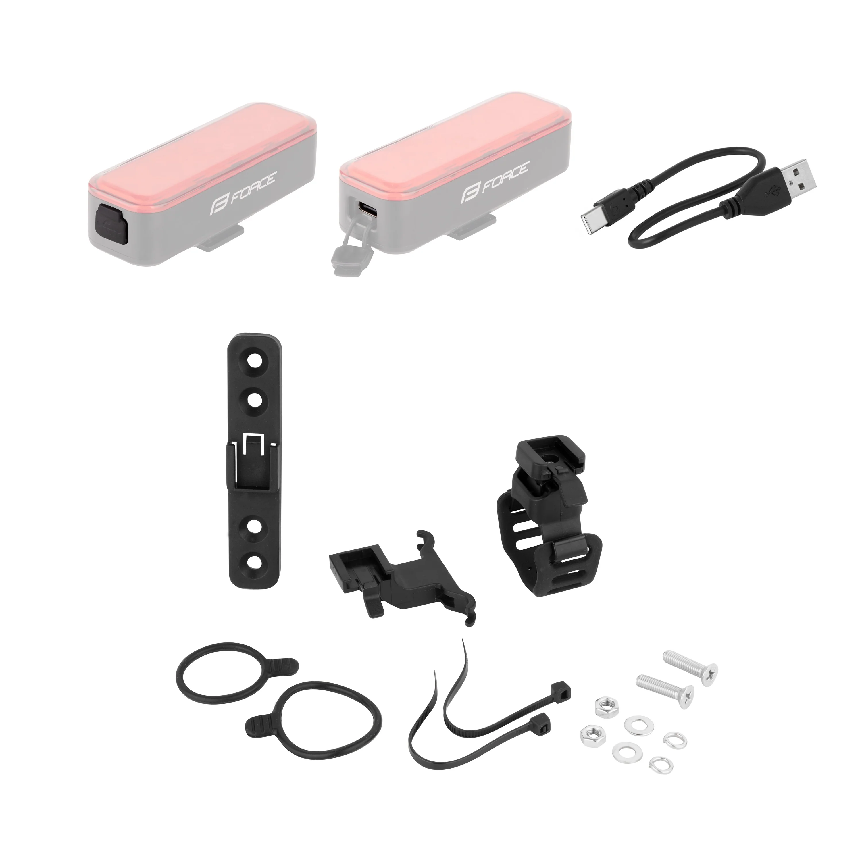 Force Alarm 300 LM USB-C Brake Sensing / Horn / Alarm Rear Light - Image 2