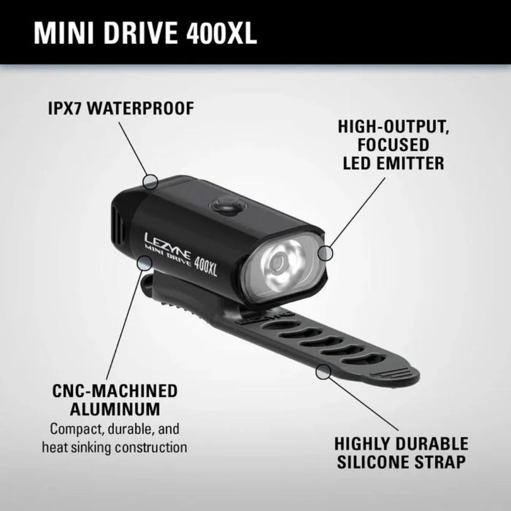 Lezyne Mini Drive 400XL Front Light - Image 4