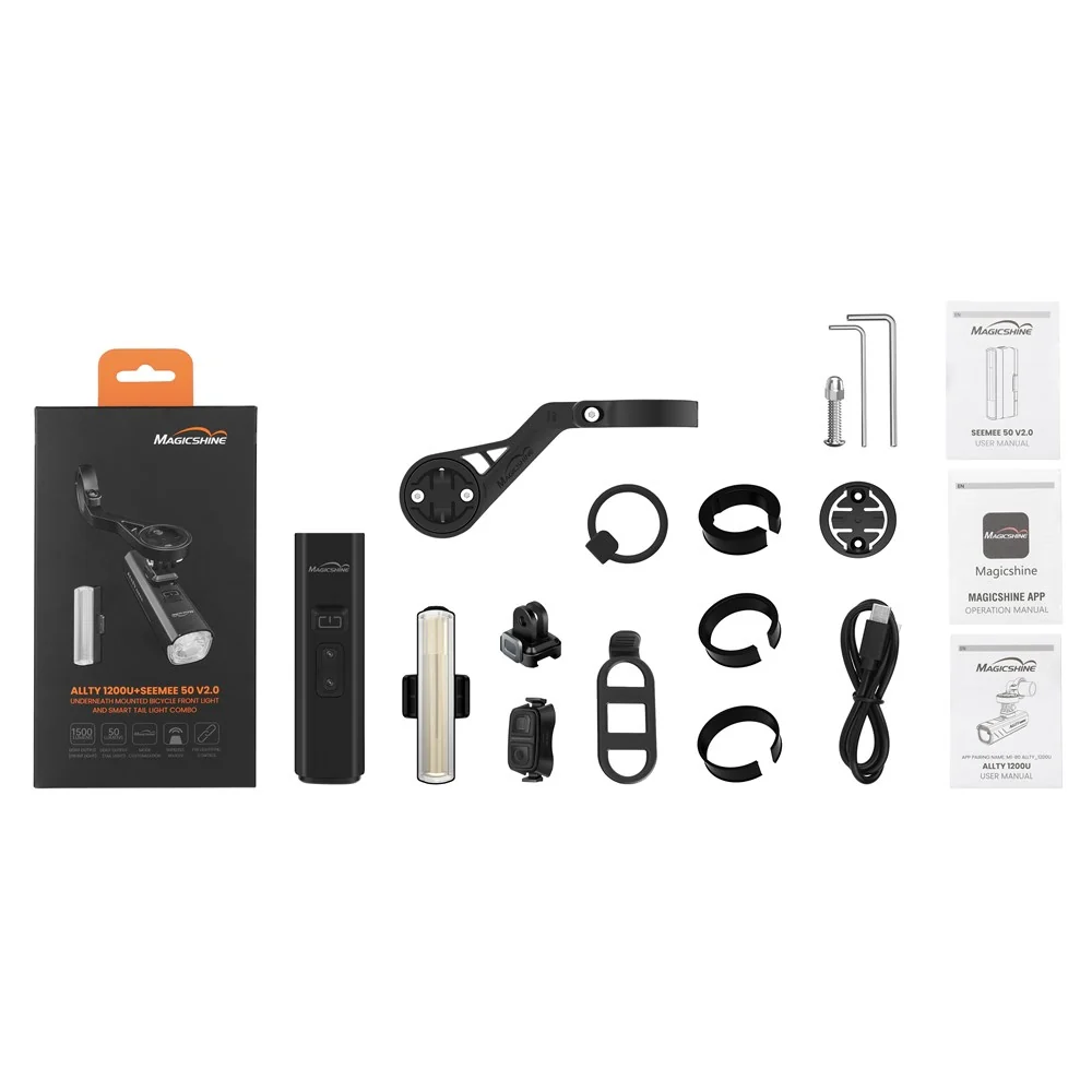 MAGICSHINE Light Set - ALLTY 1200UN & SeeMee 50 V2 Combo - Underneath Mounted Front light - USB-C - Image 2