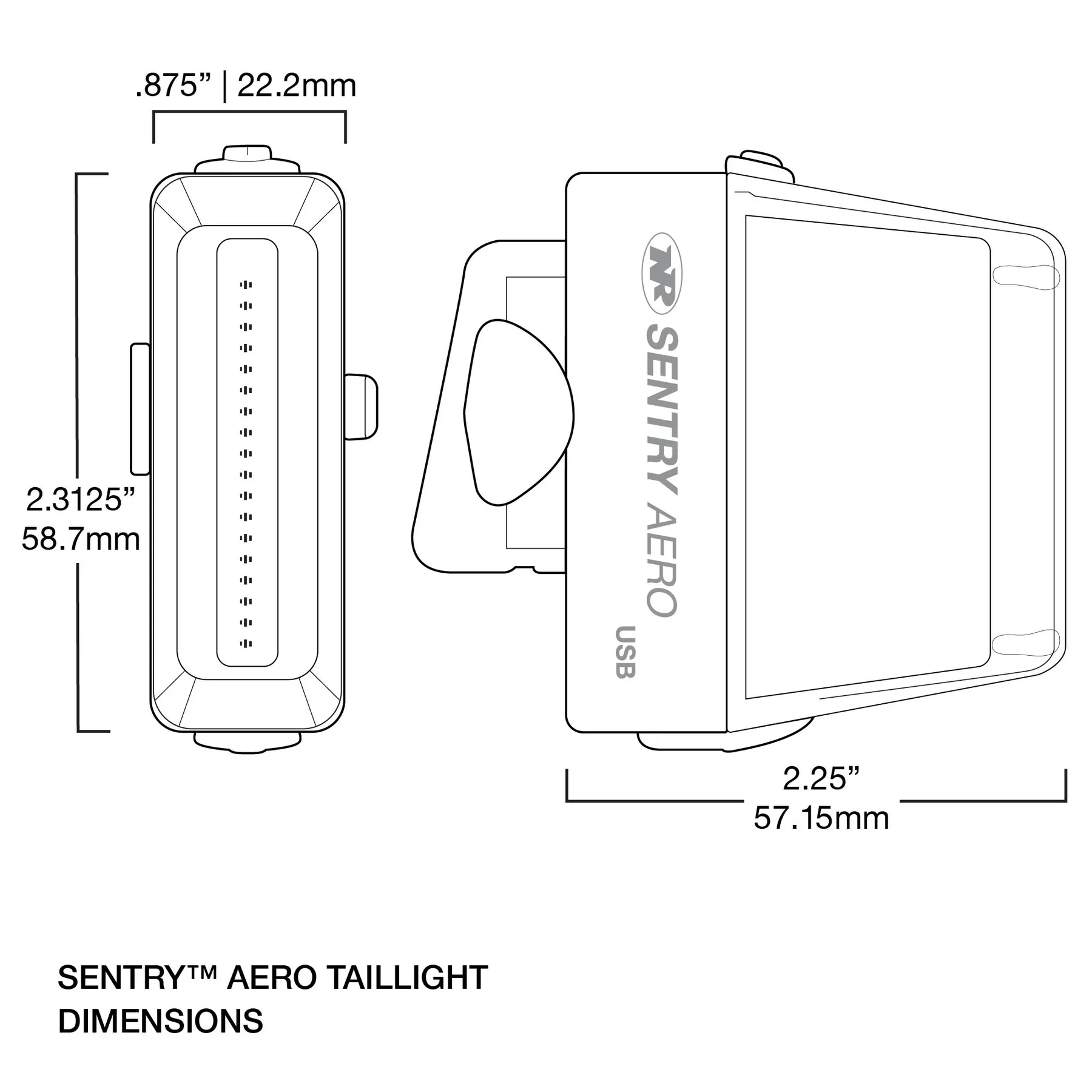 NiteRider Sentry Aero 260 - Aero Seatpost Rear Light - Image 5