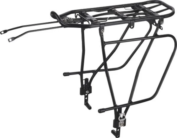 QBP Touring HD Adjustable Pannier Rack Flatpacked - Disc Brake Compatible w Spring