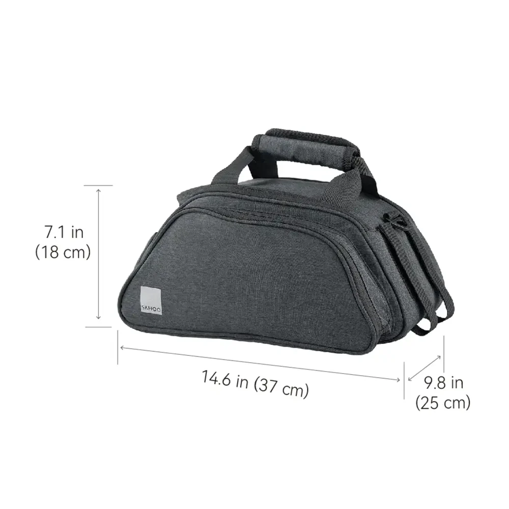 SAHOO Expandable Trunk Bag – 8L for Rear Pannier Racks - Image 2