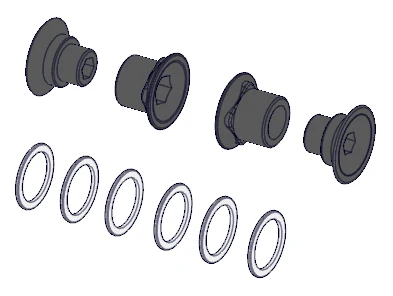 Superior Frame Pivot and Washer Set MY23-SUE03